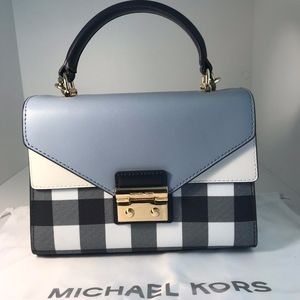Michael Kors Gingham Sloan Satchel/Crossbody